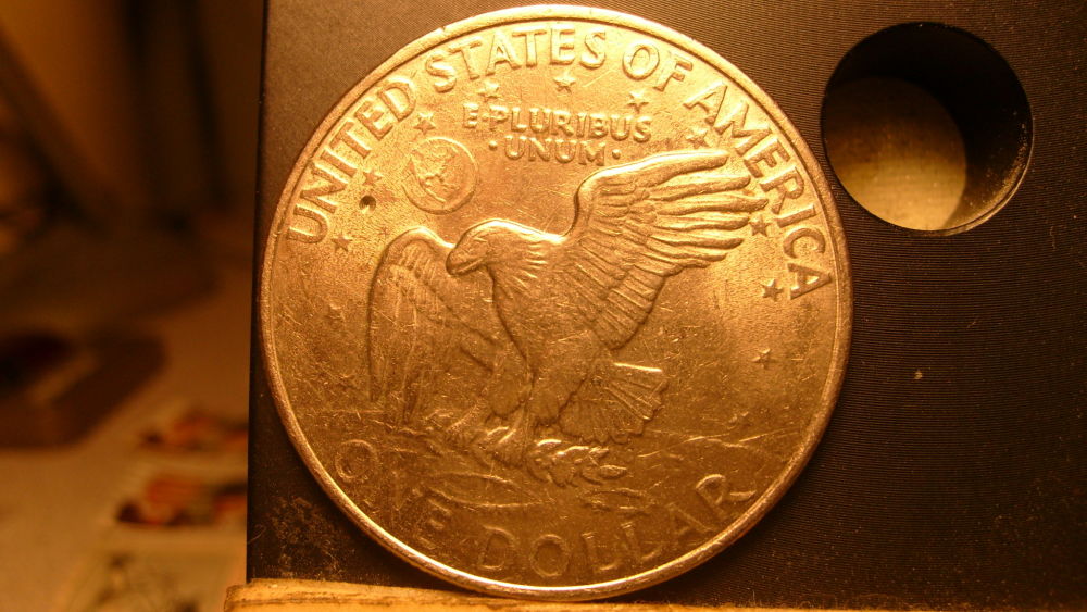 1971-Eisenhower-Dollar,-Weight-23.42-Grs.